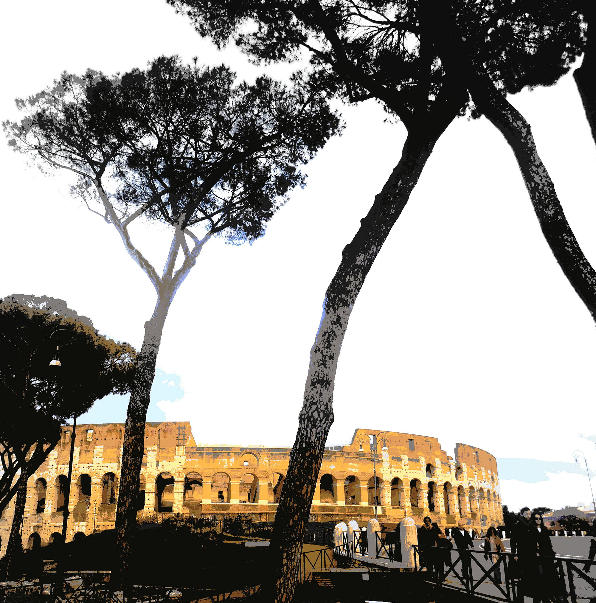 Kolosseum Rom – Fotoprint auf Acryl 80x80 cm